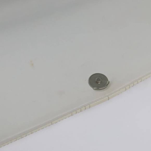 BURBERRY Roller Chain Shoulder Bag Patent leather White Silver Auth bs18894 - Picture 9 of 16